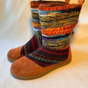 Toms Rust Suede Nepal Yarn Mid Boot Womens 8 Fleece
Lined Orange Boho